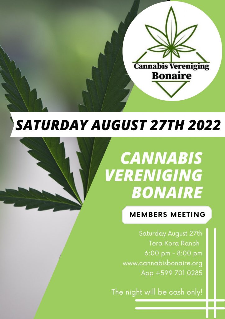 August 27th Cannabis Bonaire Meeting